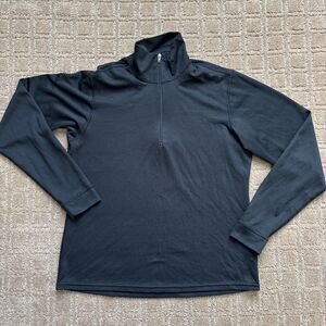 Patagonia VTG Capilene Baselayer Womens XS Black Midweight Zip-Neck Hike Outdoor